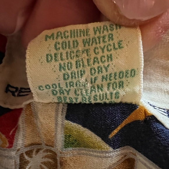 Vintage Y2K Miles collection Reyn Spooner Hawaiian rayon shirt szXL palm trees - Picture 7 of 10